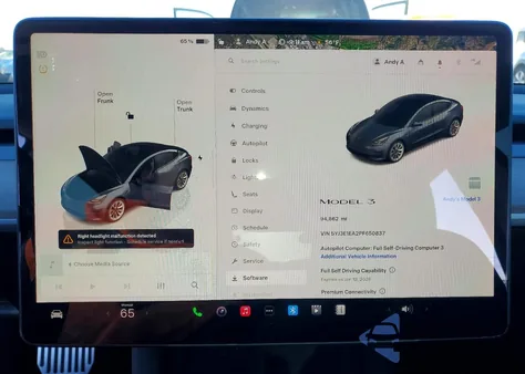 2023 Tesla Model 3 из США, поврежденный, VIN 5YJ3E1EA2PF650837